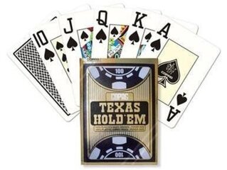 Карти Texas Hold'em Jumbo 100% Plastic